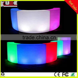 Rechargeable Illuminated Hotel Club Plastic LED Lighted Bar Counter thumbnail-1
