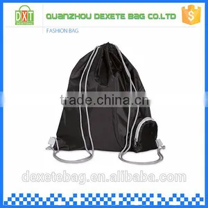 210D Polyester Foldable Duffle Bag Wholesale Travel Custom Drawstring Shoe Bag thumbnail-1