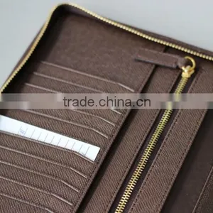 Custom Handmade pu Leather Portfolio With Zipper thumbnail-4
