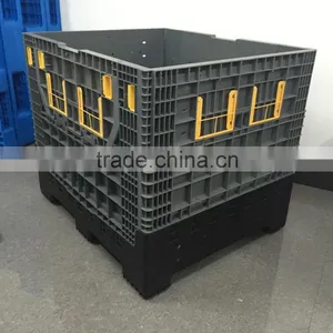 Collapsible Plastic Bulk Bins Plastic Pallet Box Container thumbnail-5