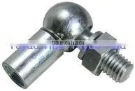 36-16-37mm White Zinc Plated Metal Ball and Socket Joint With M12 and M12 for Gas Spring thumbnail-1