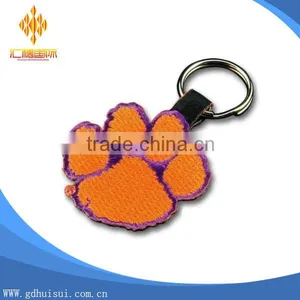 Popular Hot Sale Custom Design Embroidery Bear's Paw Key Chain thumbnail-1