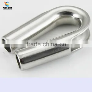 High Polished Stainless Steel AISI 316 Wire Rope Thimble thumbnail-1