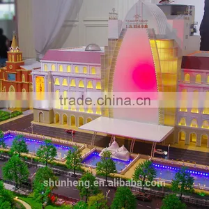 3D Miniature Architectural Models of Shanghai Wedding Centre by China Supplier thumbnail-1
