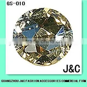 Round Fashion Accessories Decorative Faced Glass Stone thumbnail-1