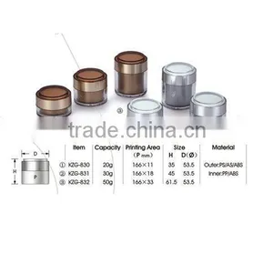 Plastic Bottle Cosmetic Container of Cream Jar AS Meterial thumbnail-1