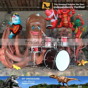 MY Dino-C073 Fiberglass Cartoon Character Statue Music Band thumbnail-2