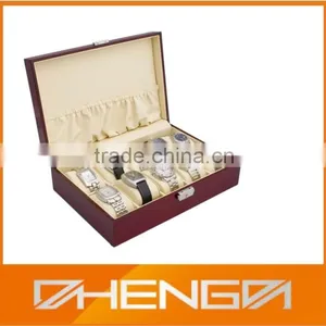 Best Sell Custom Made Brown Piano Finish Wooden Watch Packaging Boxes (ZDS-F218) thumbnail-2