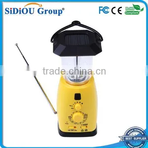 Camping Led Solar Hurricane Lantern With Phone Charger thumbnail-1