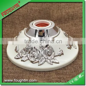 E27/B22 Big Base B22 Pin Type Lamp Holder Silver Flower Lamp Base thumbnail-1