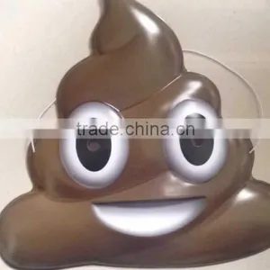 PVC Embossed Plastic Emoji Mask/whatsapp Expression Poop Mask thumbnail-1