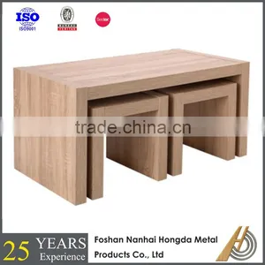 Solid Oak Wood Nesting Tables thumbnail-1