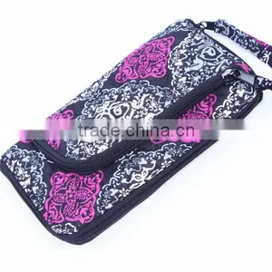 Z105 QUILTED COTTON Zip Zip Wristlet thumbnail-1