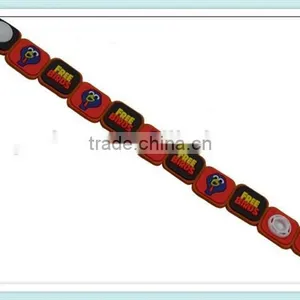 Custom Rubber Charm Bracelet Eco-friendly Rubber Bracelet thumbnail-2
