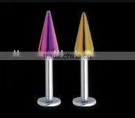 Micro Labret Jewelry With Long Cone Body Lip Ring Jewelry thumbnail-1