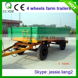 Best Price Durable Agricultural Farm Trailer Steel Tipping Trailer With CE thumbnail-1