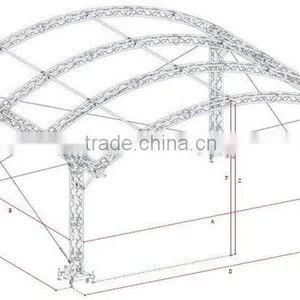 Impressive Maga Arc Design Roof Truss System Covering Stages up to 320sq'm thumbnail-1