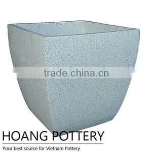 White Terrazzo Planters / Pots Wholesale thumbnail-1