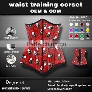 Halloween Serious Colorful S-3XL Sexy Slimming Latex Waist Trainer Corset thumbnail-4