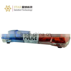 Police Led Warning Red and Blue Rotating Lightbar With Speaker thumbnail-2