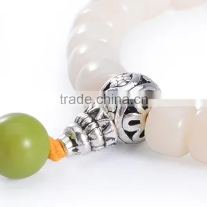 Natural White Onyx Agate Beads Bracelets Fashion Jewelry Made in China thumbnail-5