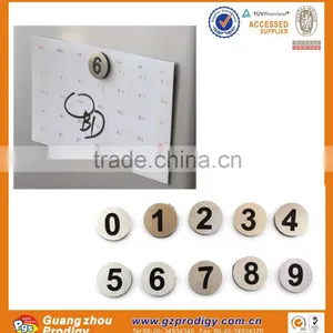 Stainless Steel Refrigerator Magnetic Numbers thumbnail-3