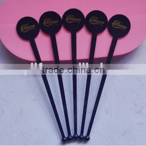 Best Quality Disposable Custom-made Cocktail Plastic Sticker Party Drink Stirrer thumbnail-4