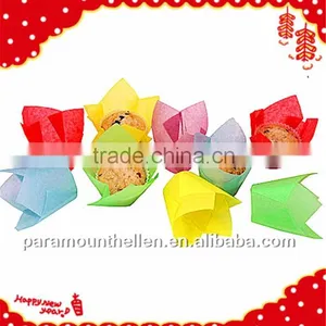 Colorful Tulip Cake Cup Cupcake Baking Wrapper for Thanksgiving thumbnail-1
