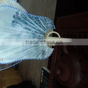 Natural Bamboo High Quality Bamboo Fan With Colourful Design Factory Direct thumbnail-1
