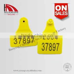Yellow Ear Tag78*56 mm TPU Material Ear Tag thumbnail-3