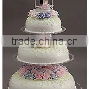 Wedding Cake Stand, PC and Stainless Steel Base thumbnail-1
