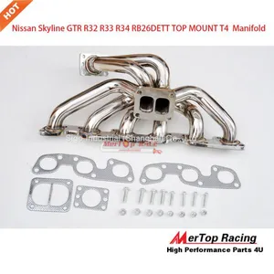 Mertop Niss** Skyline GTR R32 R33 R34 RB26DETT TOP MOUNT T4 Turbo Exhaust Manifold thumbnail-1