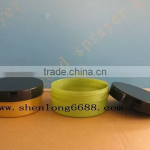 Plastic Cosmetic Jar Black Cap 200g thumbnail-1