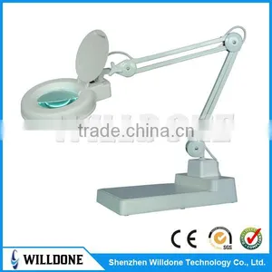 Floor Based Fluorescent Magnifier Lamp With Clamp thumbnail-1