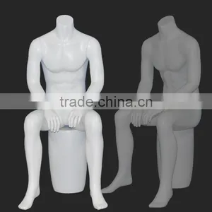 2016 Fashion Stand Male Headless Sitting Mannequin for Window Display thumbnail-2
