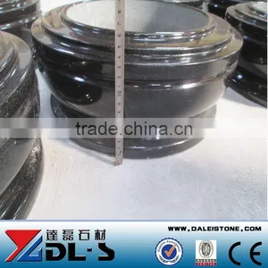 Black Granite Flower Pot for Cemetery thumbnail-1