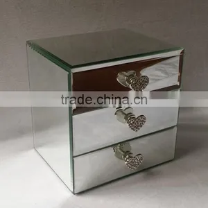 Fancy 3 Tiers Mirrored Jewelry Box thumbnail-1
