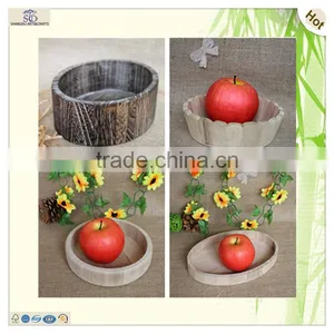 Burning Colored Round Wood Food Warming Tray thumbnail-6
