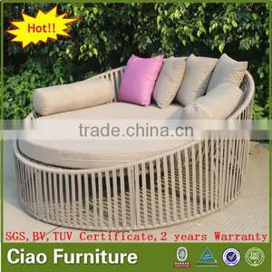 Outdoor Sunbed Fabric Outdoor Garden Sofa Round Bed thumbnail-2