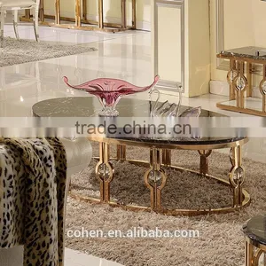 2015hot Selling Golden Used Hotel/living Room Furniture Coffee/tea/center Table thumbnail-2