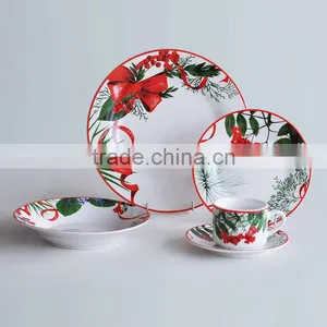 20pcs Ceramic Dinnerware Set With Decal thumbnail-1