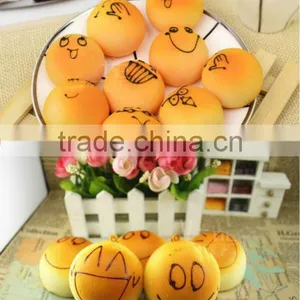 Best Gift for Christmas Artificial Imitated Fake Key Replica Faux Lovely Silicone Bread Food Pendant Phone Chain thumbnail-1