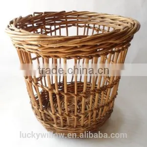 VINTAGE OFFICE WICKER WASTE BASKET,RUBBISH BIN thumbnail-3