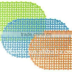 Gridding Oval Bath Mat Bathroom Mat Plastic Mat thumbnail-1