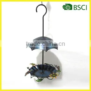 YS14803 New Products Wall Handcraft Gray Birdfeeder for Garden Decoration thumbnail-1
