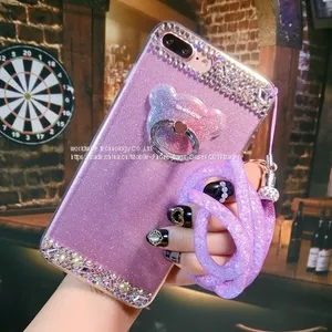 Diamond Cell Phone Back Cover Silicone Mobile Phone Cases for IPhone7/7Plus/6/6s/6plus/6splus Soft Tpu Shell Housing thumbnail-2