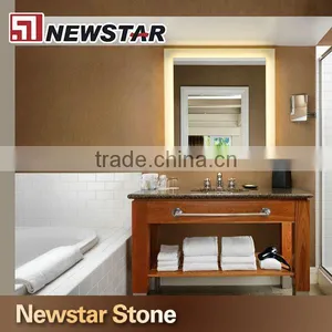 Newstar Tropic Brown Natural Marble Vanity Tops Double Sink Vanity Top Vanity Sink thumbnail-1