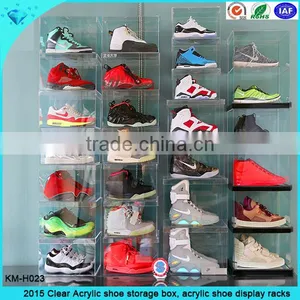 2015 Clear Acrylic Shoe Storage Box, Acrylic Shoe Display Racks thumbnail-1
