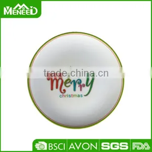 Professional China Manufacturer Custom Printed Reusable Melamine Kids Christmas Plate thumbnail-1