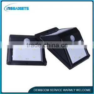 T0c20 4 LED Waterproof Outdoor Solar Motion Sensor Wall Light Light for Patio, Deck, Yard, Garden With Auto On/Off thumbnail-2